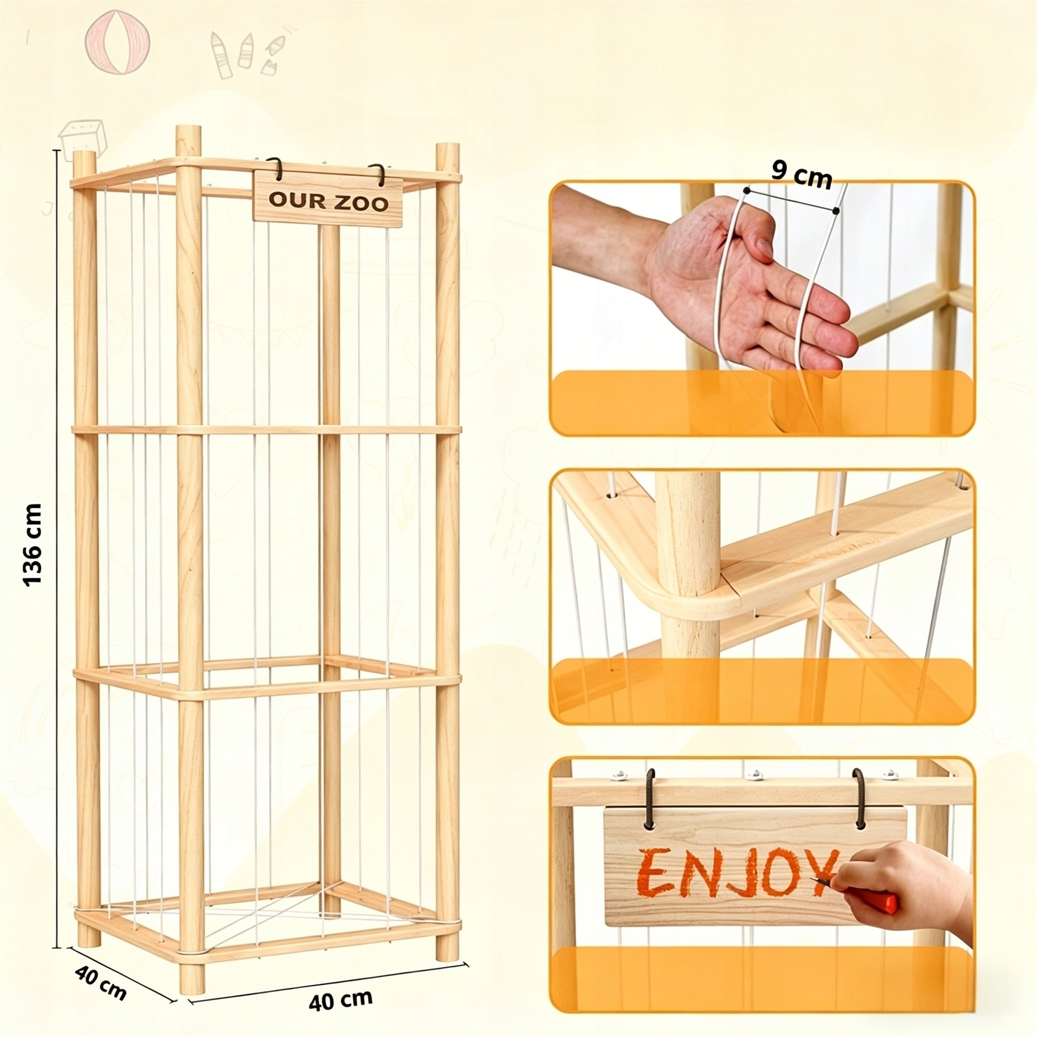 Regal Toy Basket Plush Organizer Container Stand Wooden Wax Product weight with unit packaging 3.5 kg