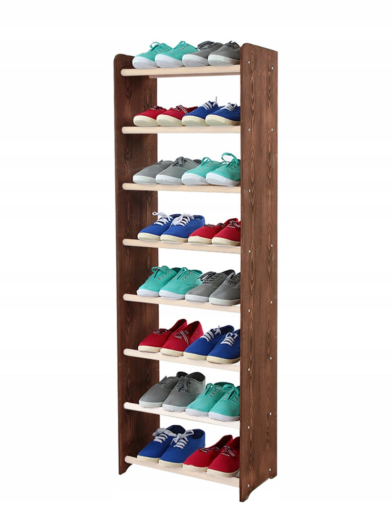 Schuhregal RBS845, dunkelbraun/weiß 