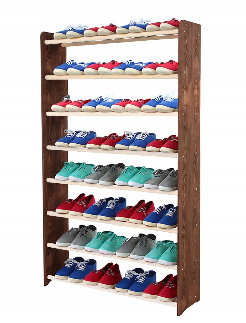 Schuhregal RBS890, dunkelbraun/weiß 