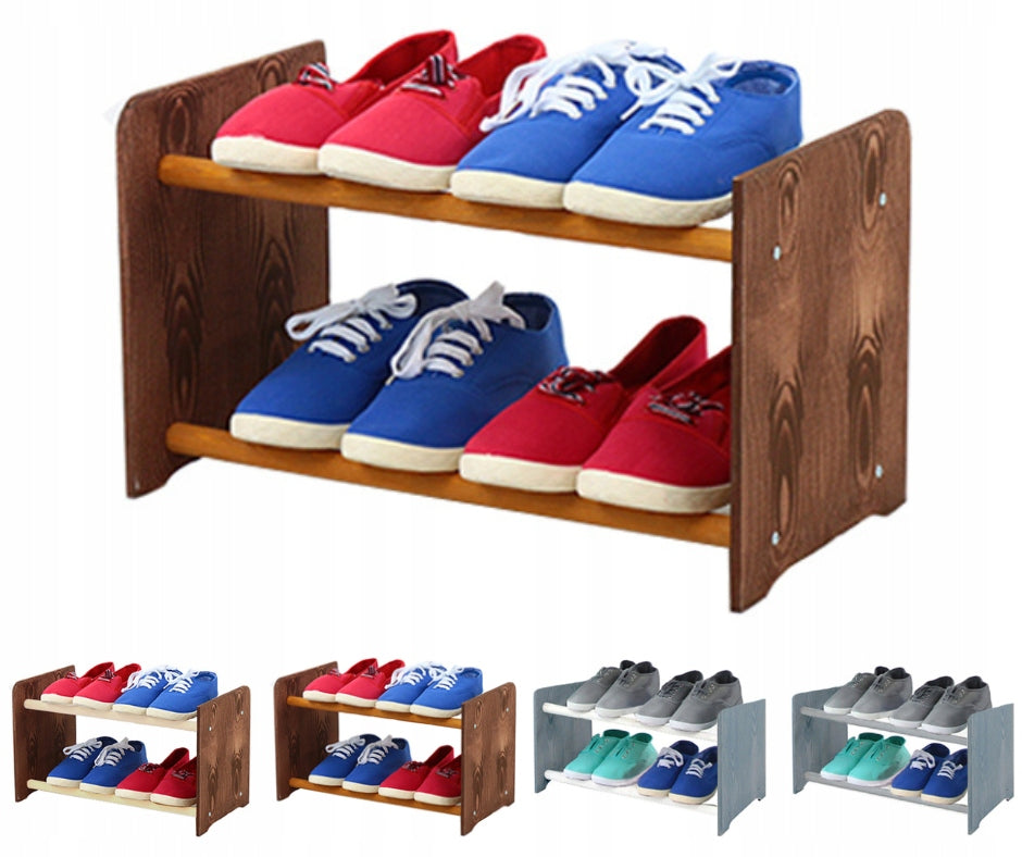 Schuhregal RBS245, dunkelbraun/braun 