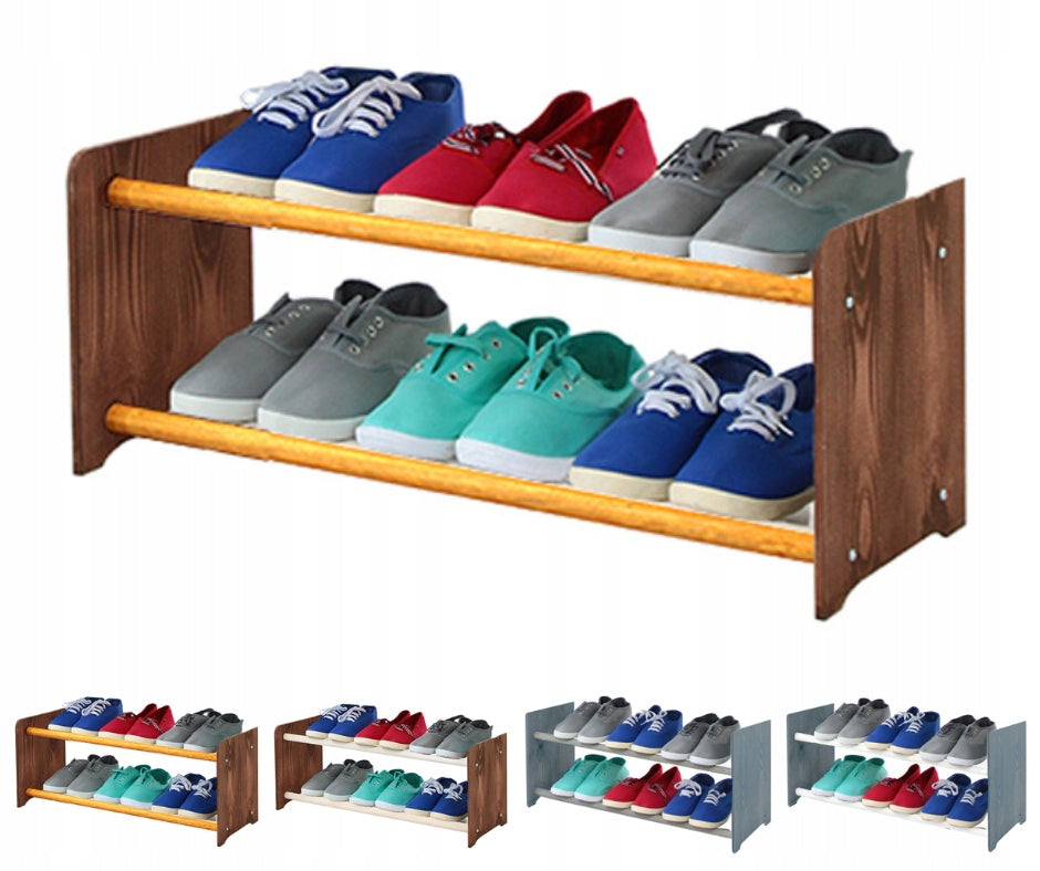 Schuhregal RBS265, dunkelbraun/braun 