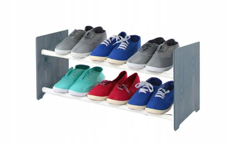 Schuhregal RBS265, grau/weiß 