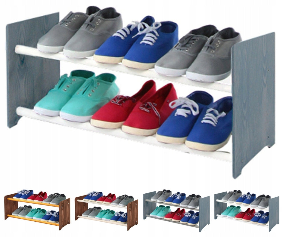 Schuhregal RBS265, grau/weiß 
