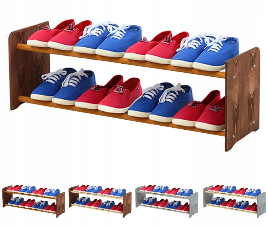 Schuhregal RBS290, dunkelbraun/braun 