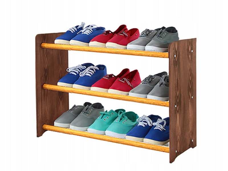 Schuhregal RBS365, dunkelbraun/braun 