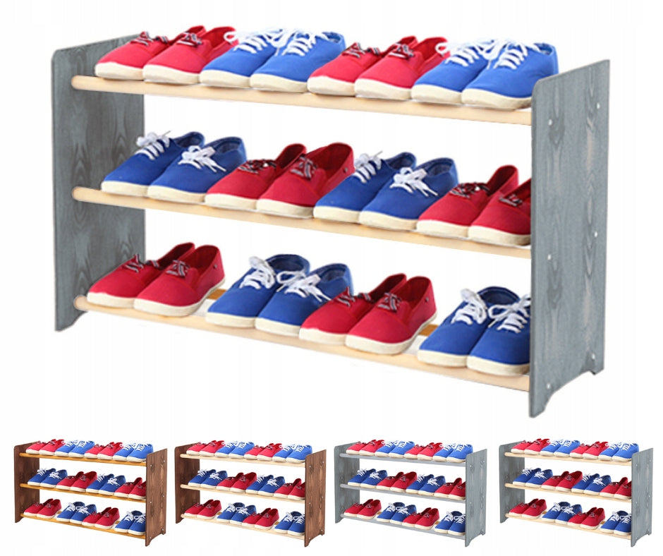 Schuhregal RBS390, grau/weiß 