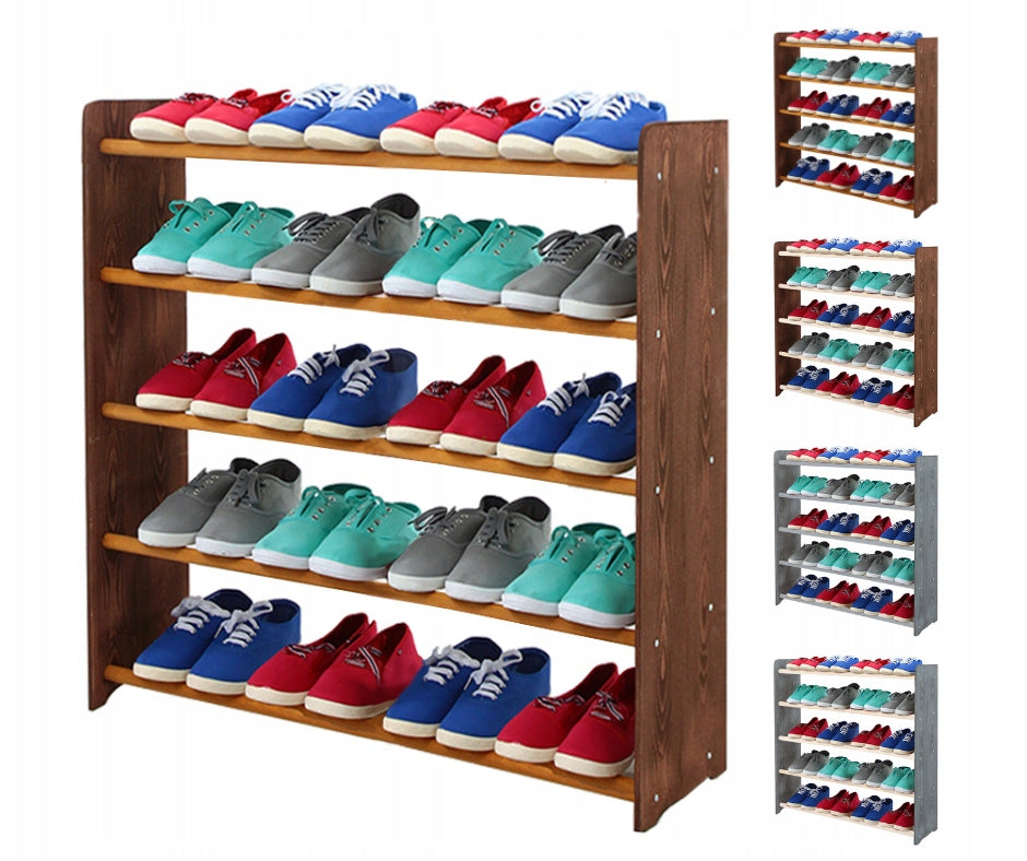 Schuhregal RBS590, dunkelbraun/braun 