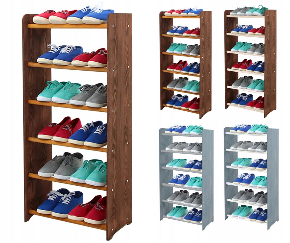 Schuhregal RBS645, dunkelbraun/braun 