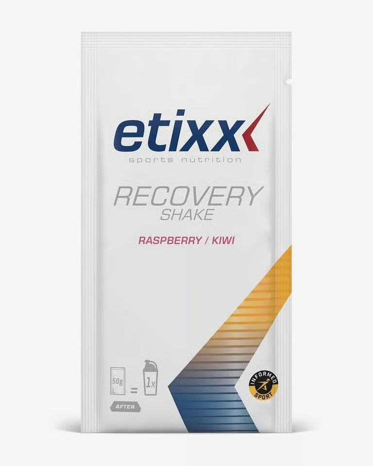 Regenerative Drink Etixx Recovery Shake Raspberry/Kiwi Protein 8 x 50 g Packaging status original