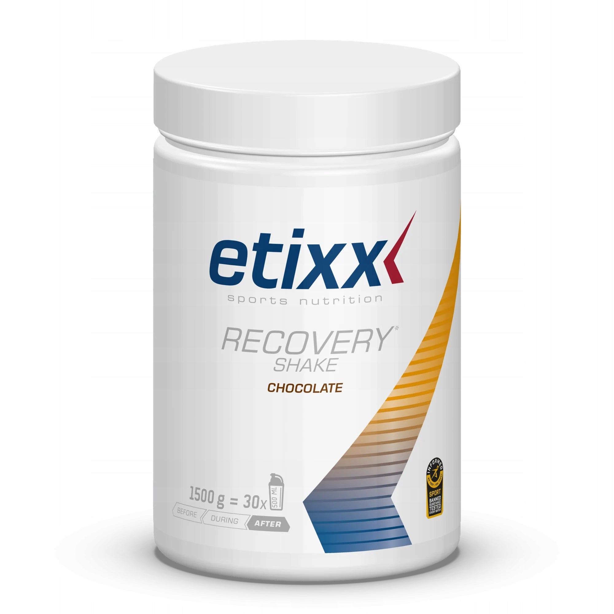 Regenerative drink Etixx Recovery Shake Chocolate 1500g chocolate protein