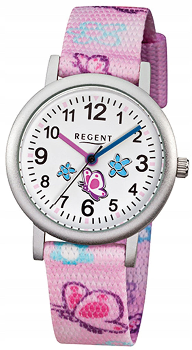 Regent Textile Childrens Watch Quartz Watch Bracelet pink URF491