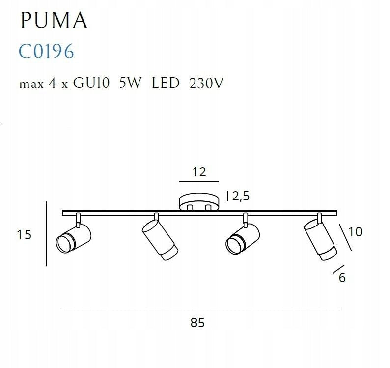 PUMA C0196, Deckenleuchte 