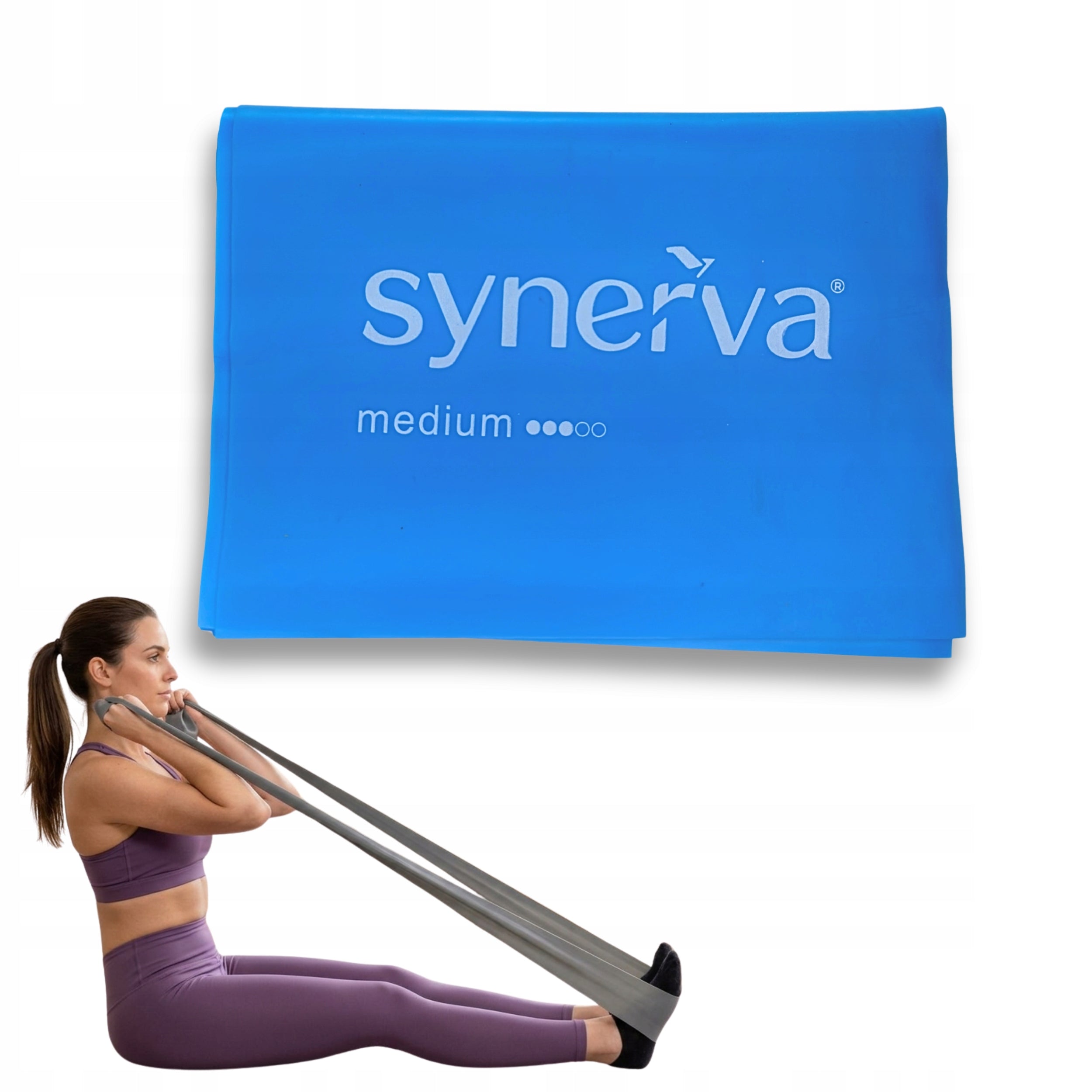 Rehabilitation Tape TPE 0,45mm Latex Free Stretching Blue Synerva