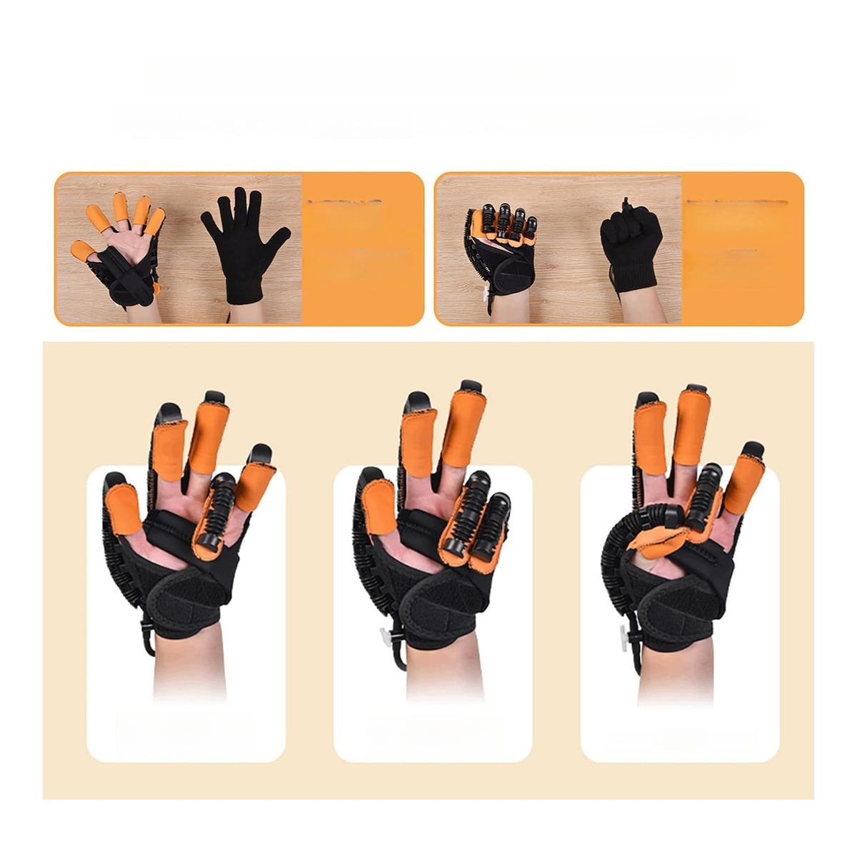 Rehabilitation gloves for finger exercises after stroke therapy equipment Packaging status original