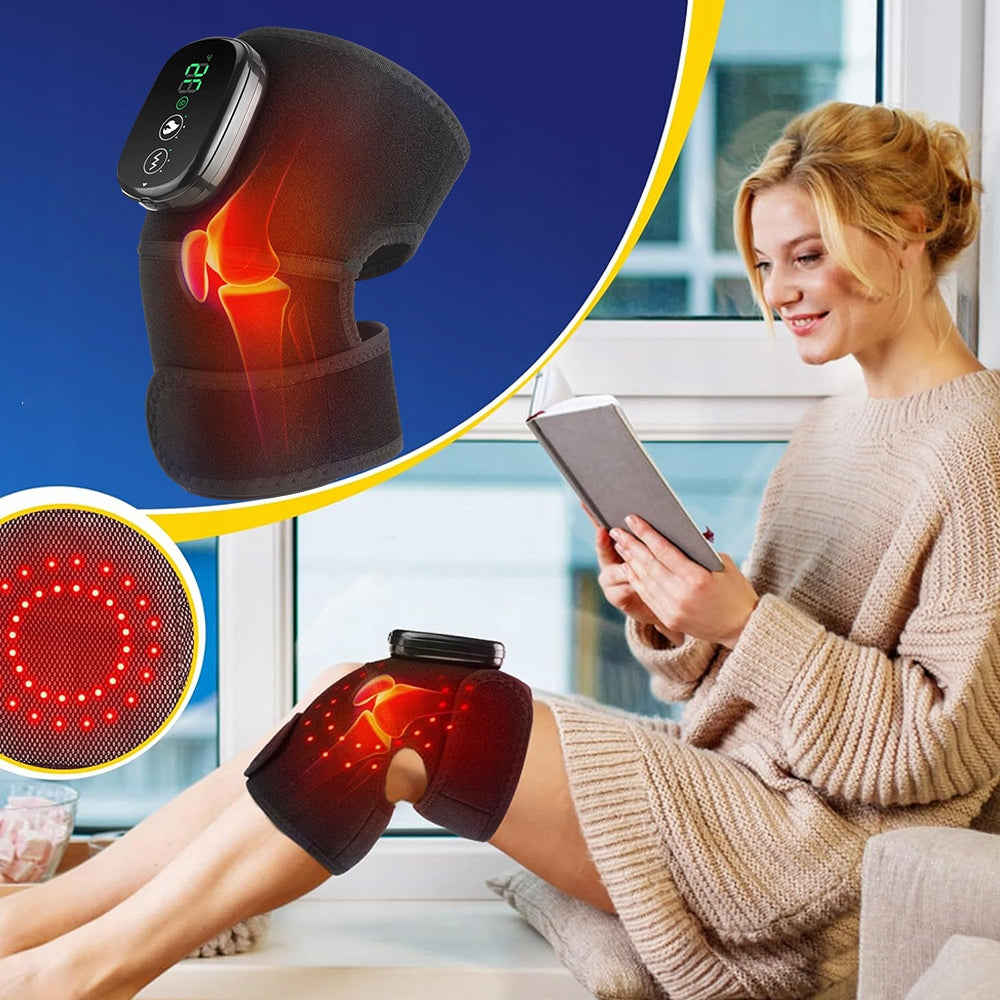 Rehabilitation massager ORTHOSIS ELBOW KNEE LASER VIBRATION currents Model PODGRZEWANY MASAŻER DO KOLAN