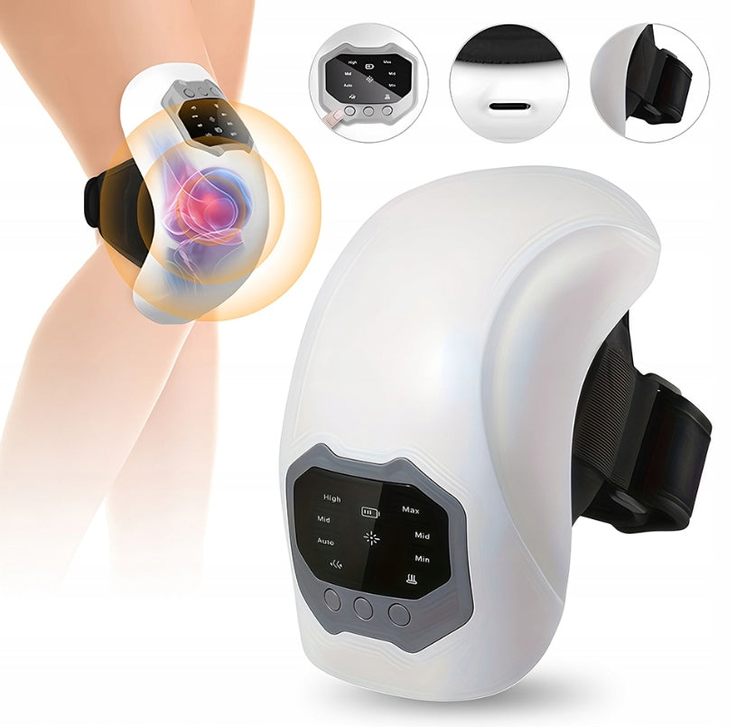 Rehabilitation massager for knee and shoulder, heated, wireless