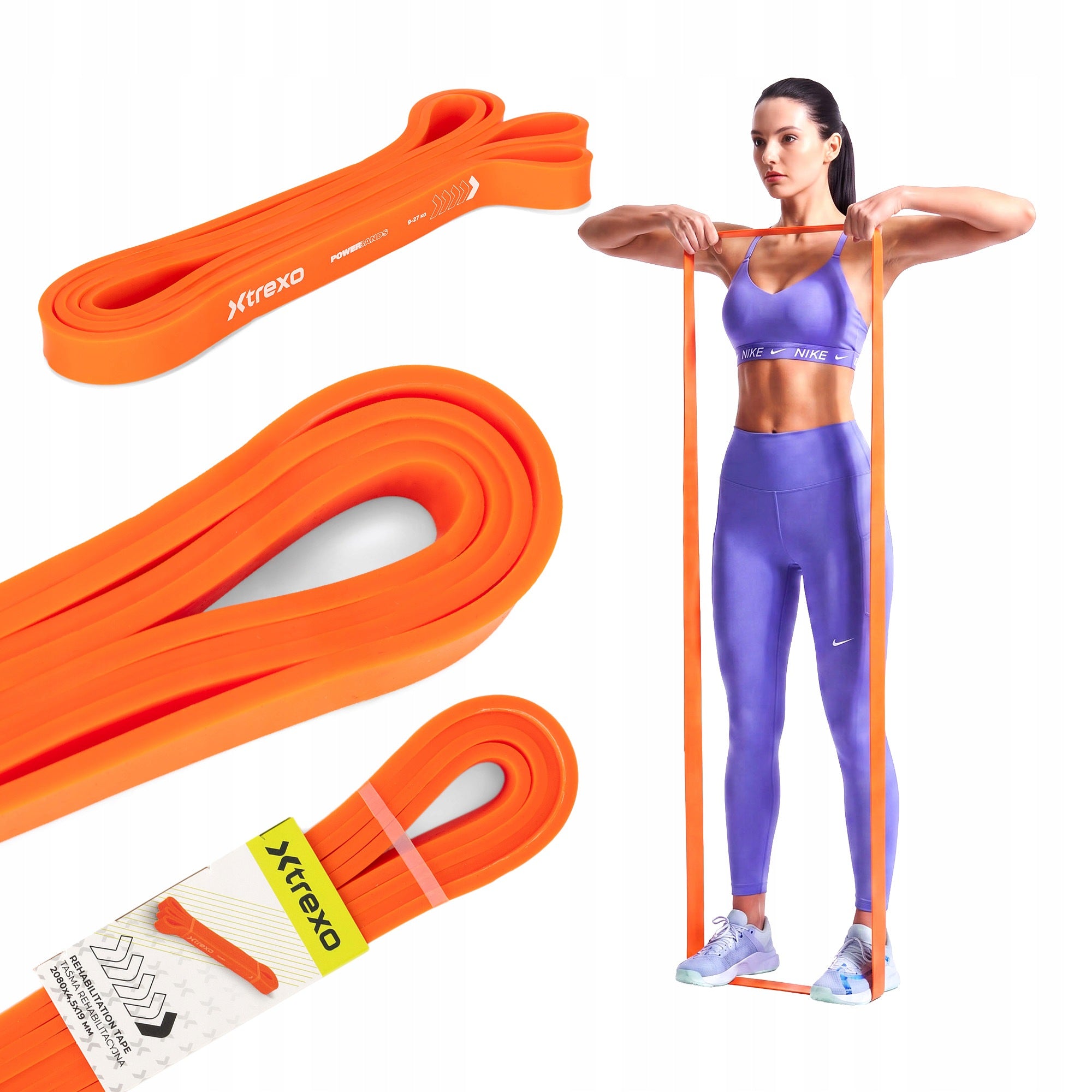 Rehabilitation rubber XTREXO 1/5 FOR FITNESS REHABILITATION EXERCISE TRAINING