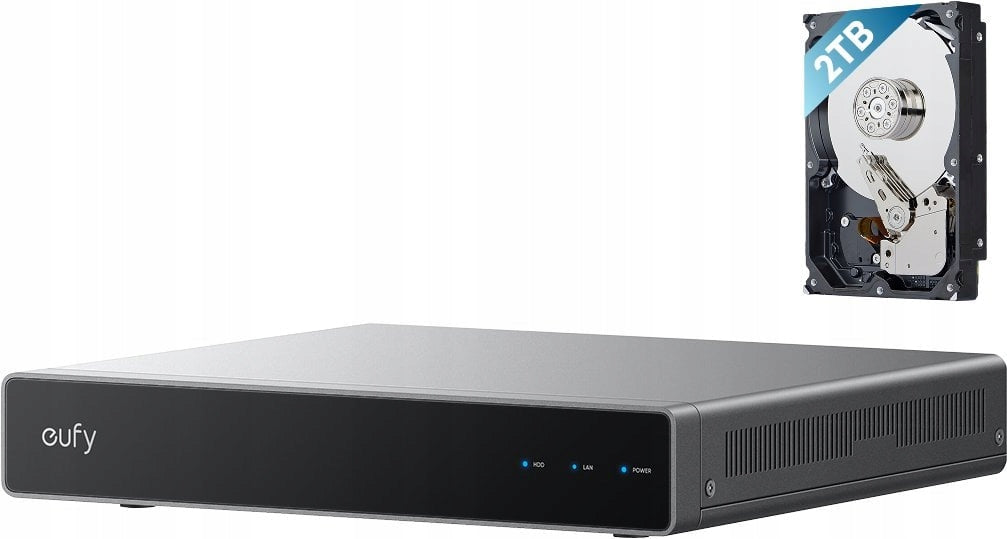 Rejestrator Eufy Security NVR S4 4K 16TB Bez Abonamentu