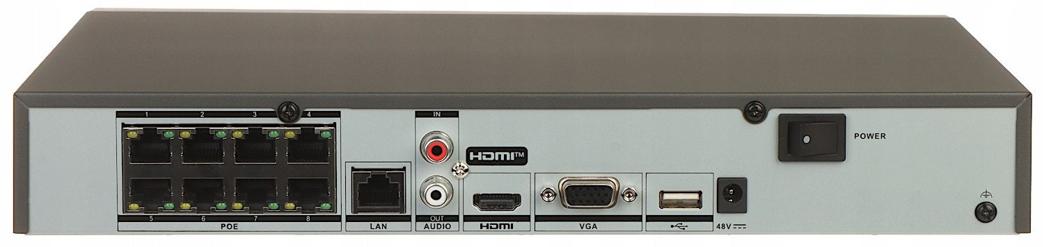 8-Kanal-IP-Videorecorder Hikvision DS-7608NI-K1/8P, 8xPOE 