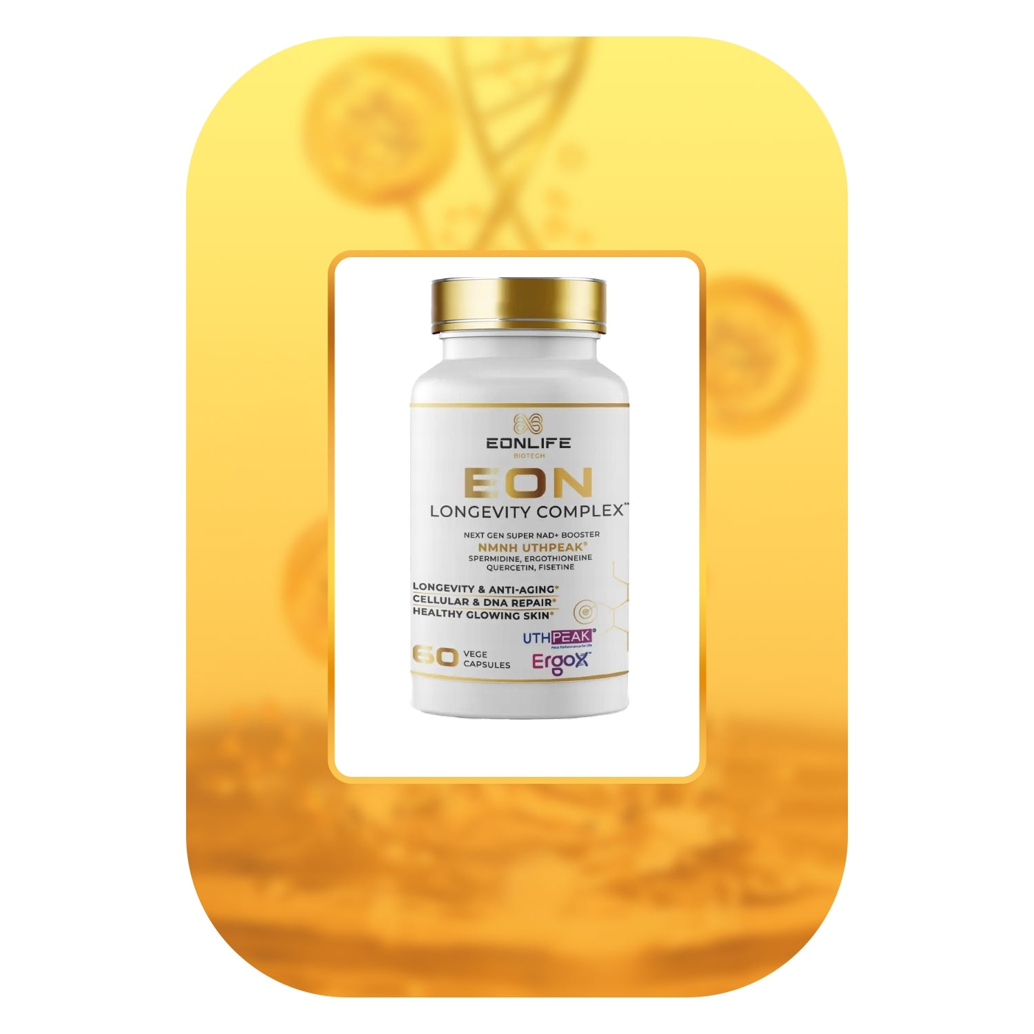 Rejuvenation supplement EON Longevity Complex NMN-H/NAD+ 13 syntax 60caps Expiration date at least 1 year from the date of purchase