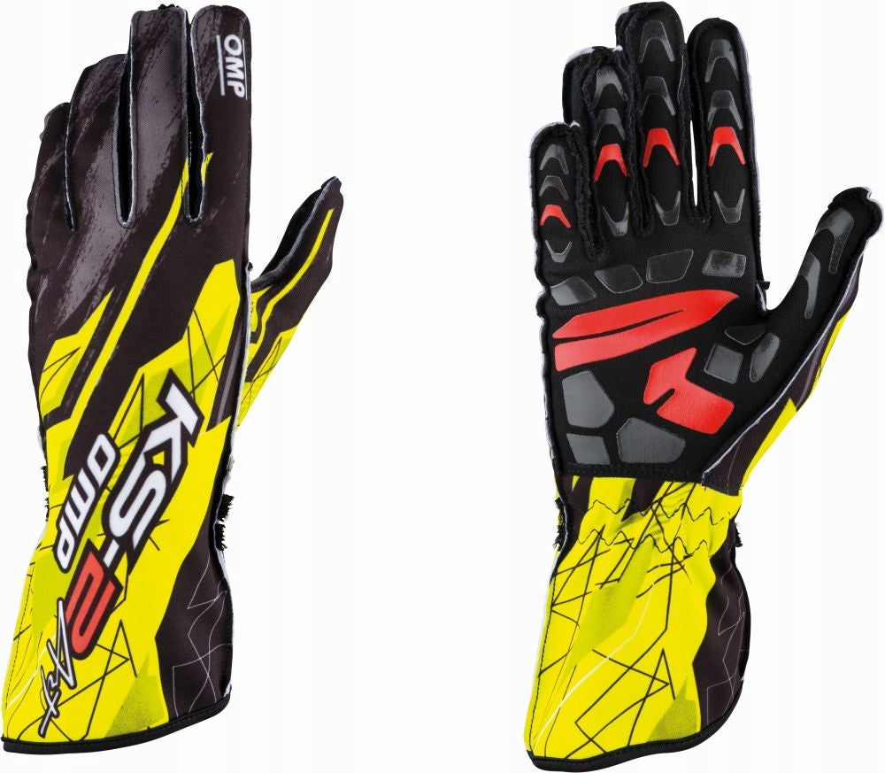 Fahrhandschuhe OMP KS-2 ART, gelb/schwarz 