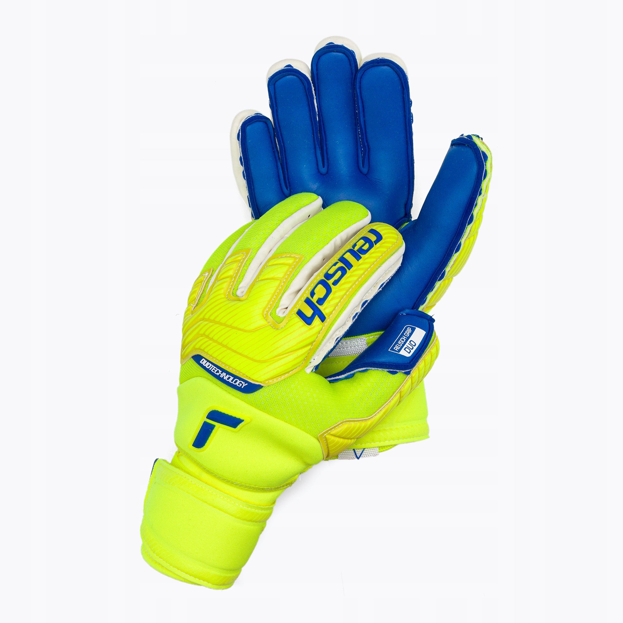 Torwarthandschuhe Reusch Attrakt, blau 