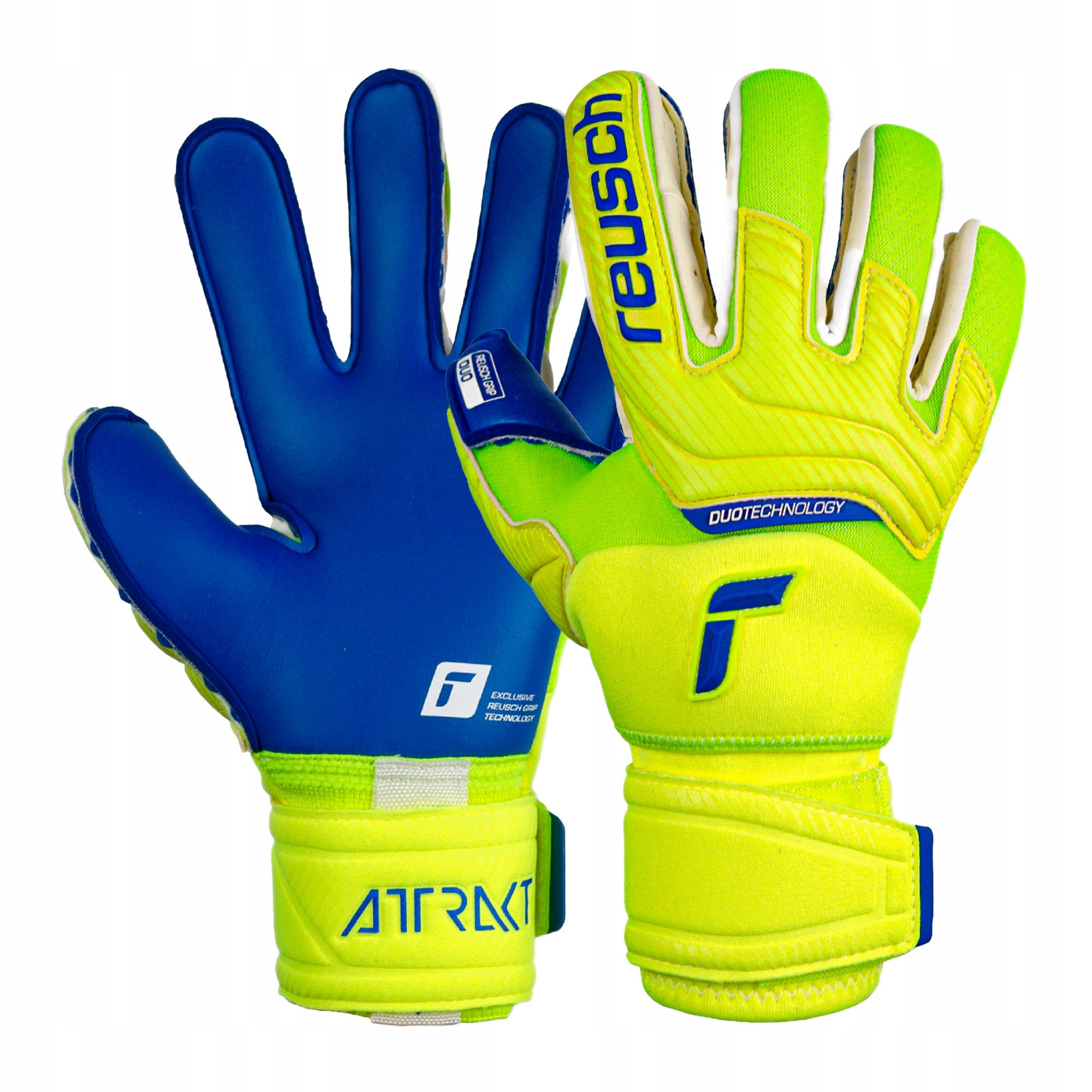 Torwarthandschuhe Reusch Attrakt, blau 