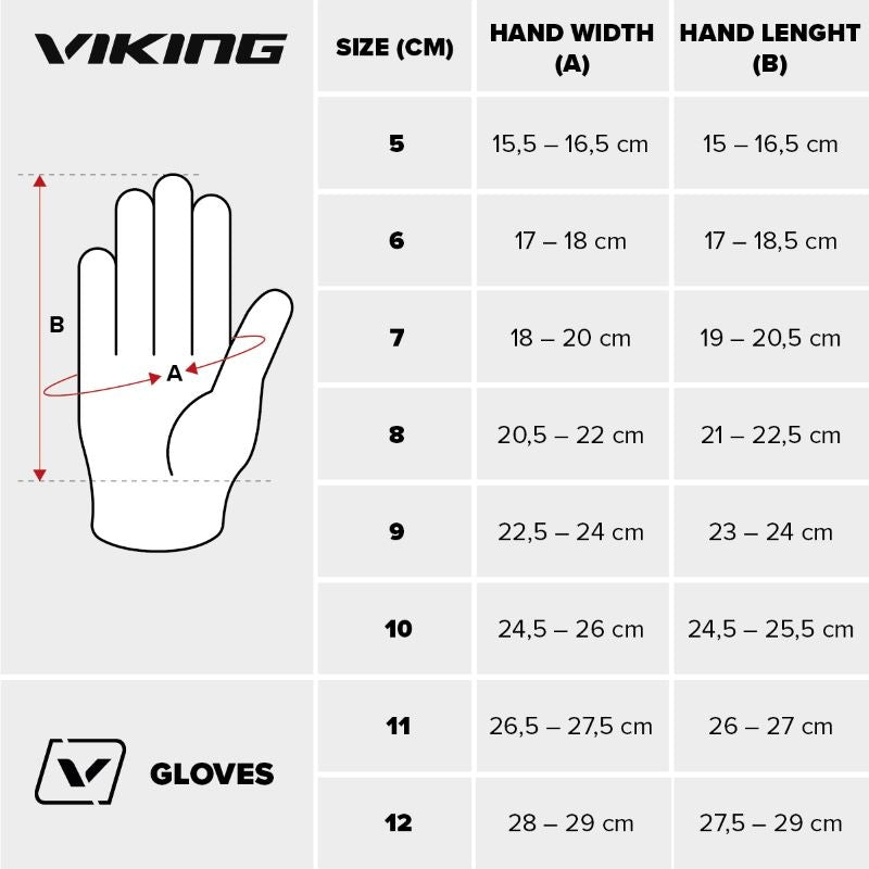 Handschuhe für Herren Viking Nautis, schwarz 