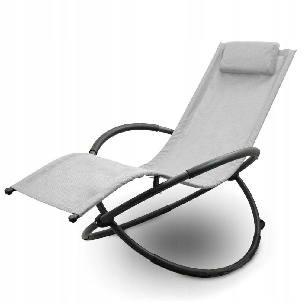 Gartenbett, 174x78x89 cm, grau 