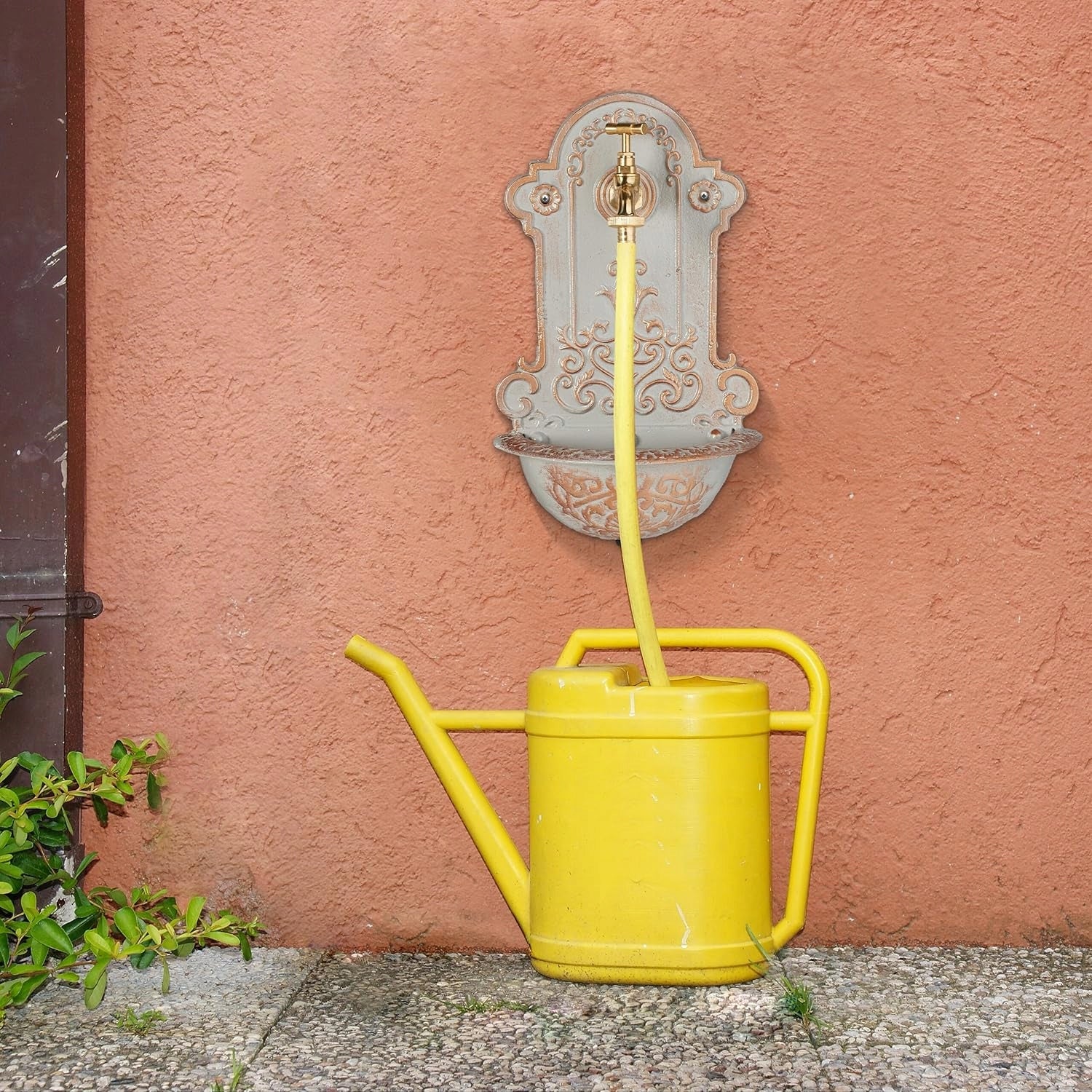 Relaxdays Wall Fountain Antique Design Sink and Faucet for Garden Manufacturer code 10050831