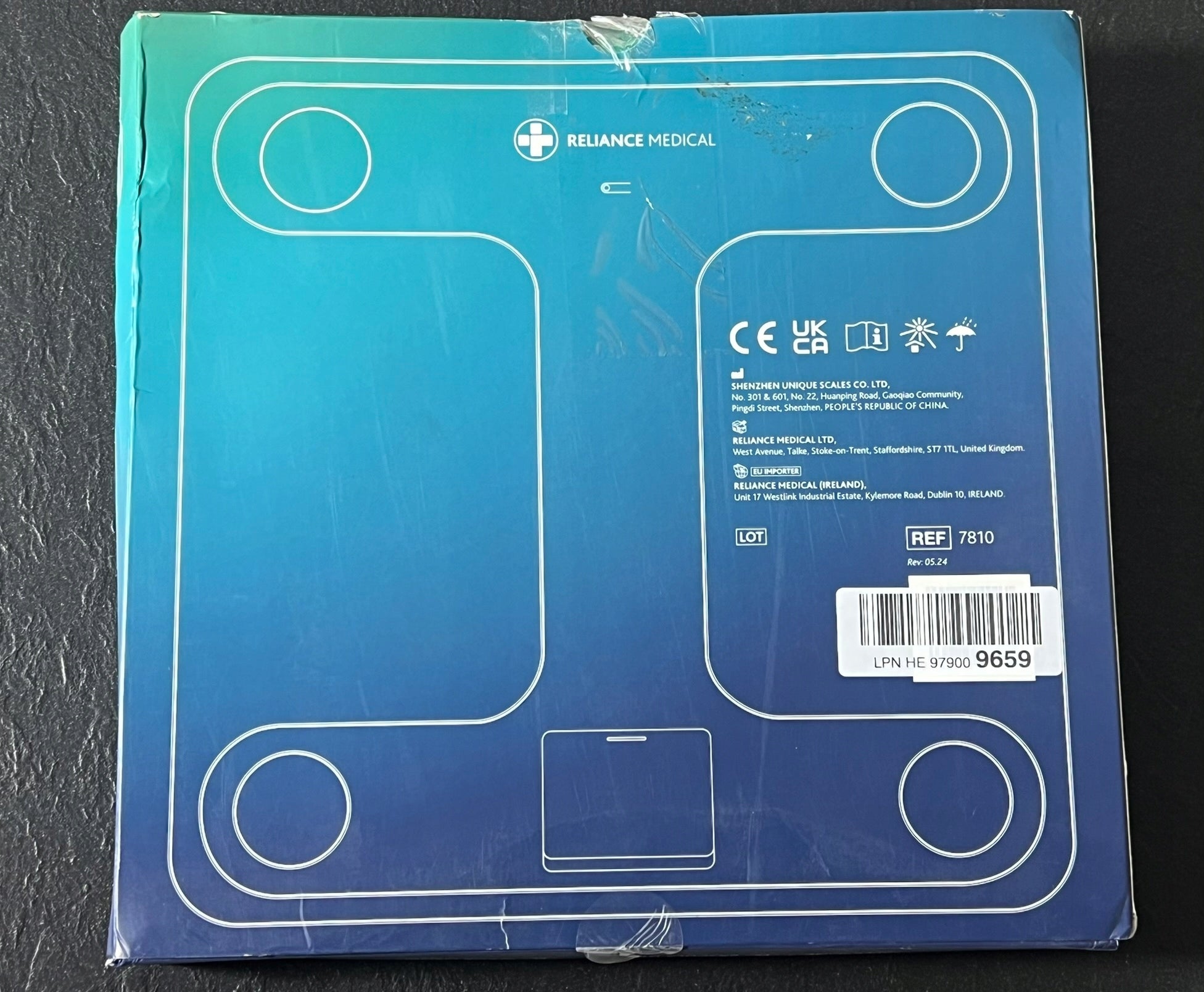 Reliance Medical Professional Digital Bathroom Scale with LED Display Manufacturer code 5060885049261