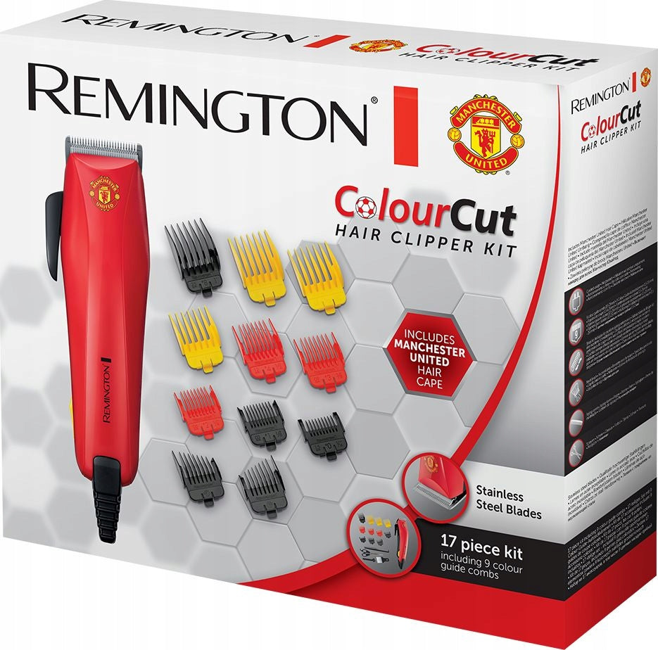 Remington ColourCut HC5038 Manchester United razor 9 combs 25 mm