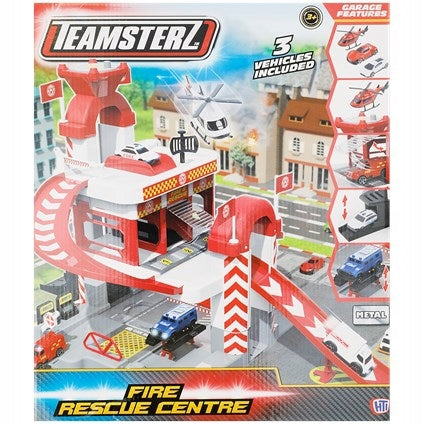 Feuerwache mit 5 Autos Hti Teamsterz 