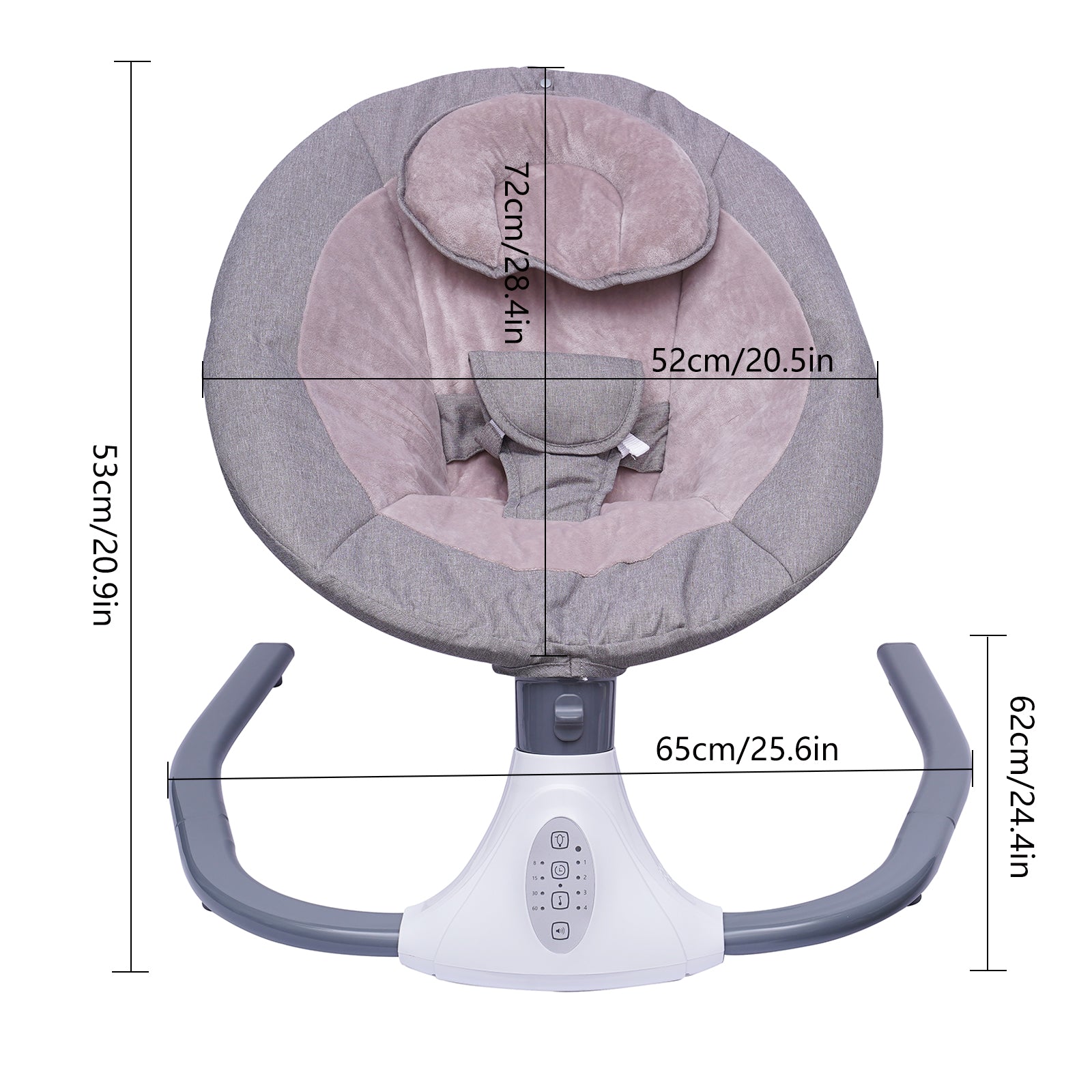 Remote Control Baby Rocker 0-18 Months 20kg 4 Swing Modes Bluetooth Packaging status original