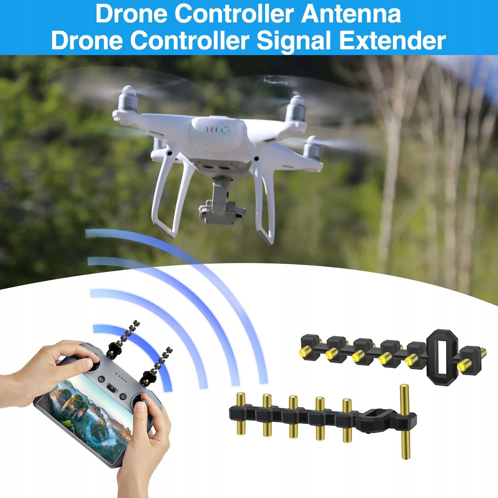 Remote Control Range Extender Drone Signal Booster, for DJI RC 2/DJI Air 3 Packaging status original