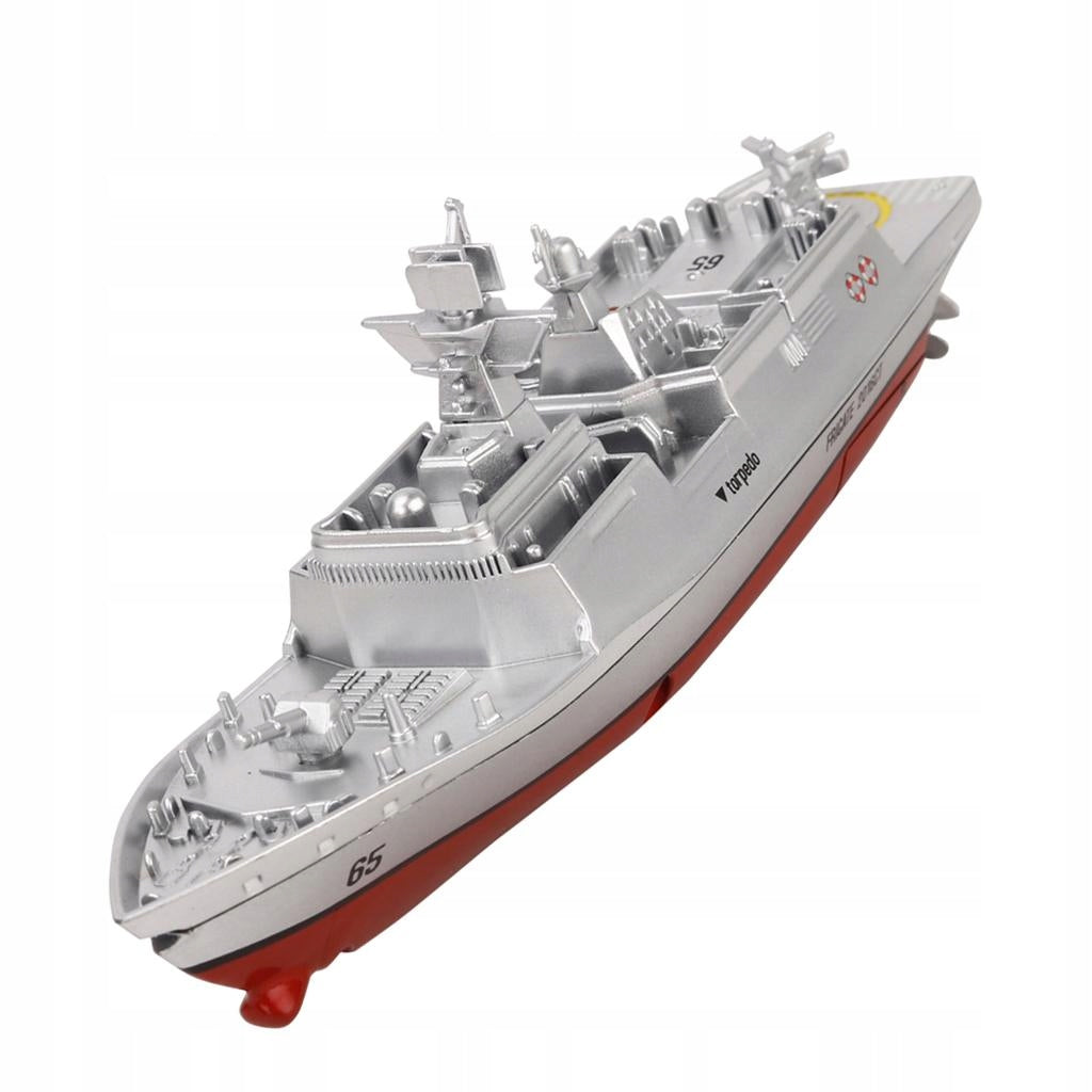 Remote Control Watercraft RC Micro Boat Toy FRIGATE Navy Ship 2.4GHz