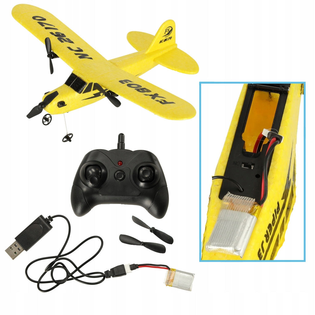 Remote Controlled Aircraft for RC FX803 Piper 150mah Kik Kid's age 14＋ years