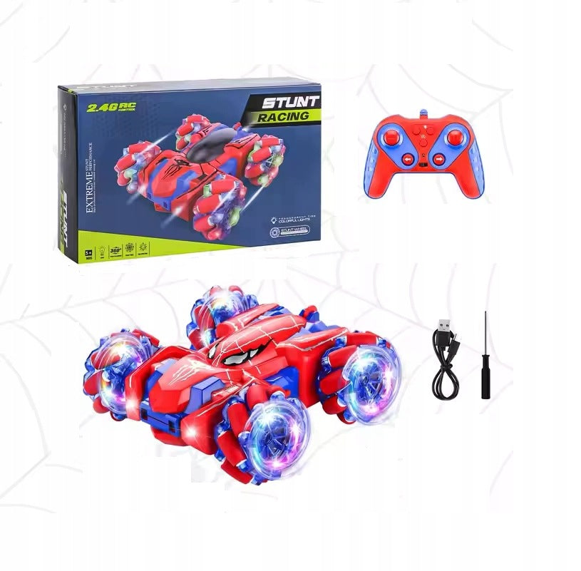 Remote Controlled Car 360 Degrees 15km/h - Red Spiderman