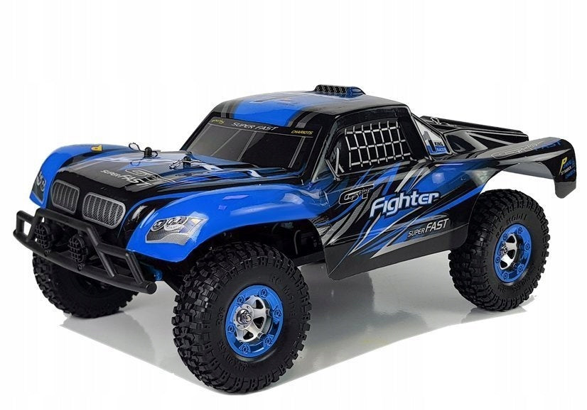 Remote Controlled Car FY- 01 4x4 Pick Up 1:12 R/ C 40 km/ h Blue Brand LEAN Toys