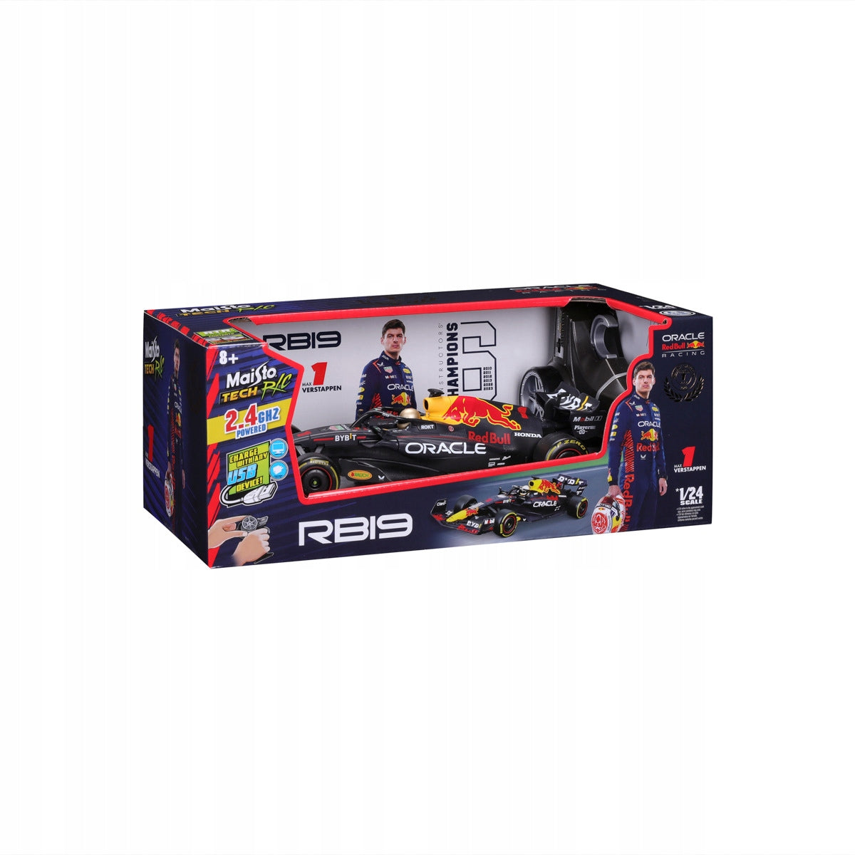 Remote Controlled Car Maisto Tech R/C Formula 1 Ferrari Max Verstappen Packaging status original
