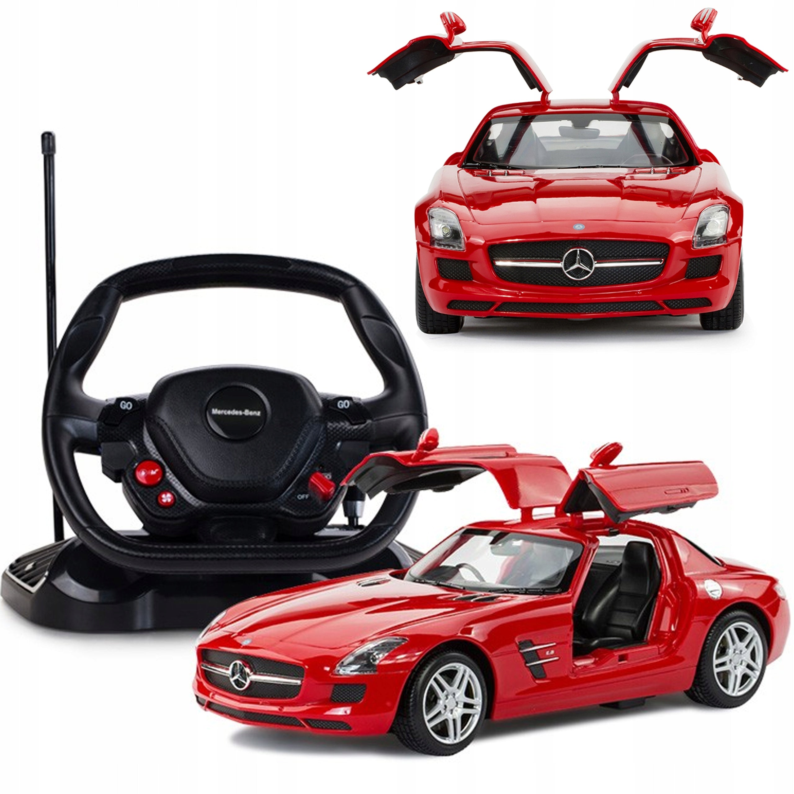 Remote Controlled Car Mercedes-Benz SLS Rastar 1:14 Steering Wheel Gift