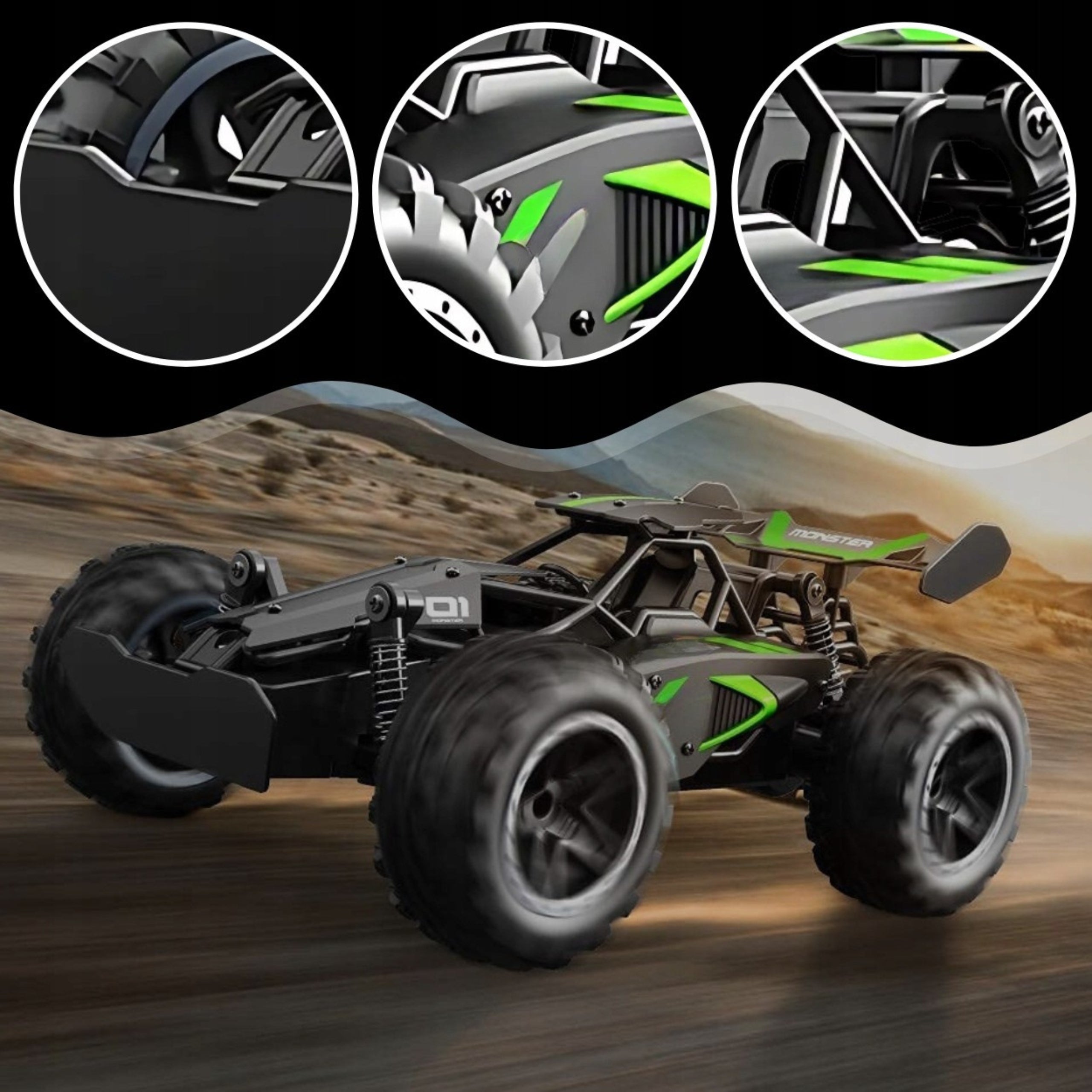 Remote Controlled Car Monster Durable Drift Auto Large RC Brand no brand