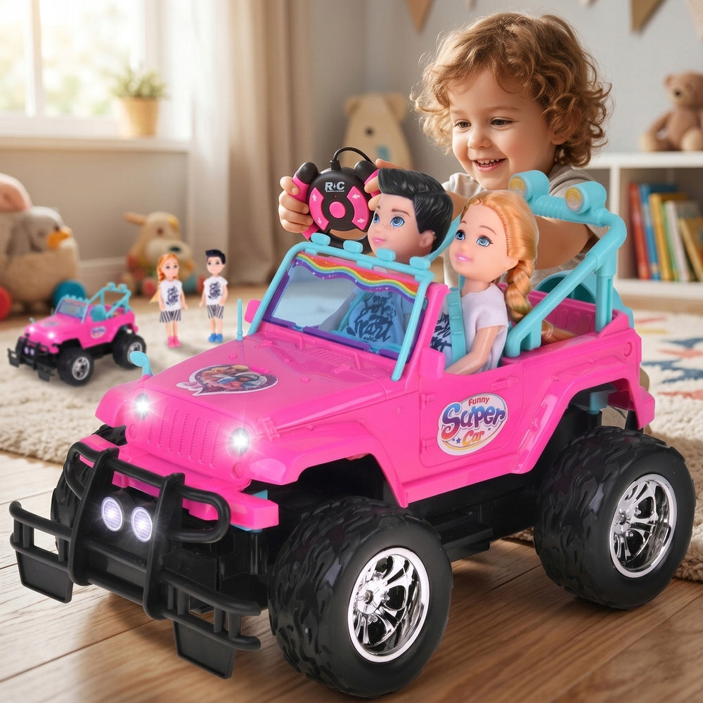Remote Controlled Car Pink For Dolls For Remote Control Gift Children Girls Packaging status original