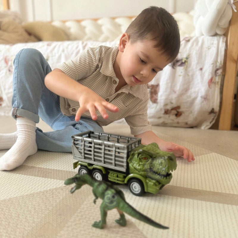 Remote Controlled Car RC Dinosaur Green + Figurine WOOPIE Brand Woopie
