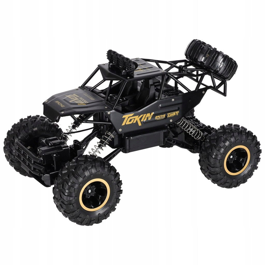 Remote Controlled Car RC Rock Crawler 1:12 4WD METAL black Brand Ikonka