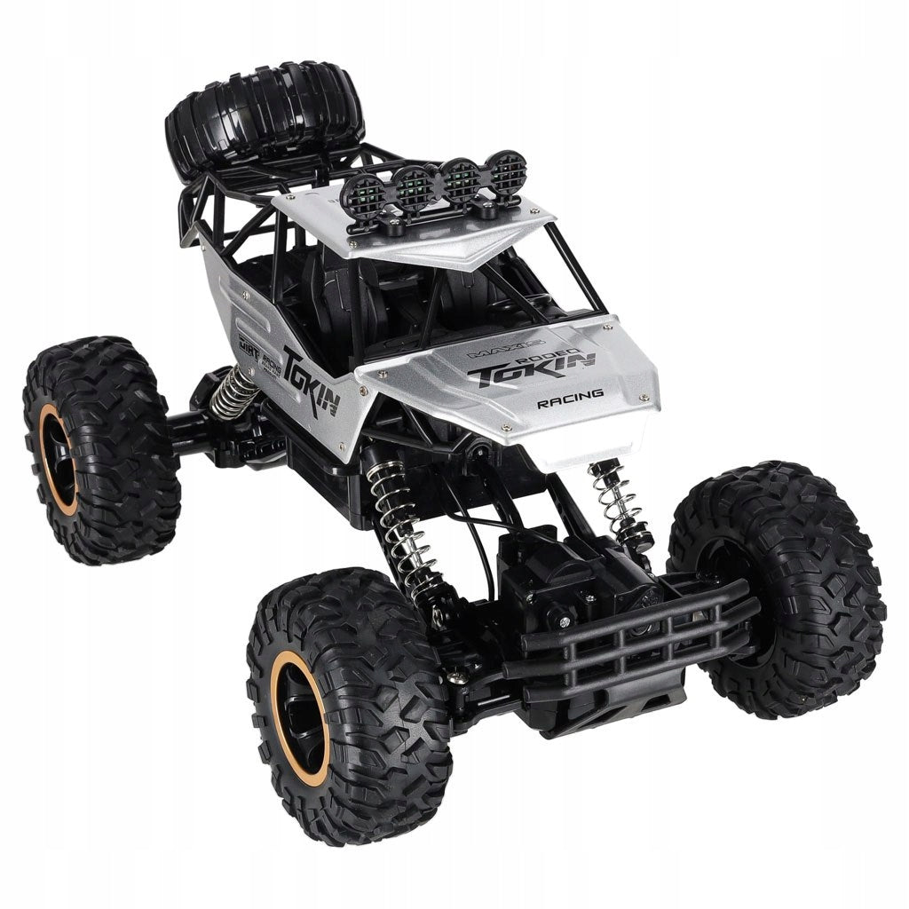 Remote Controlled Car RC Rock Crawler 1:12 4WD METAL silver Packaging status original