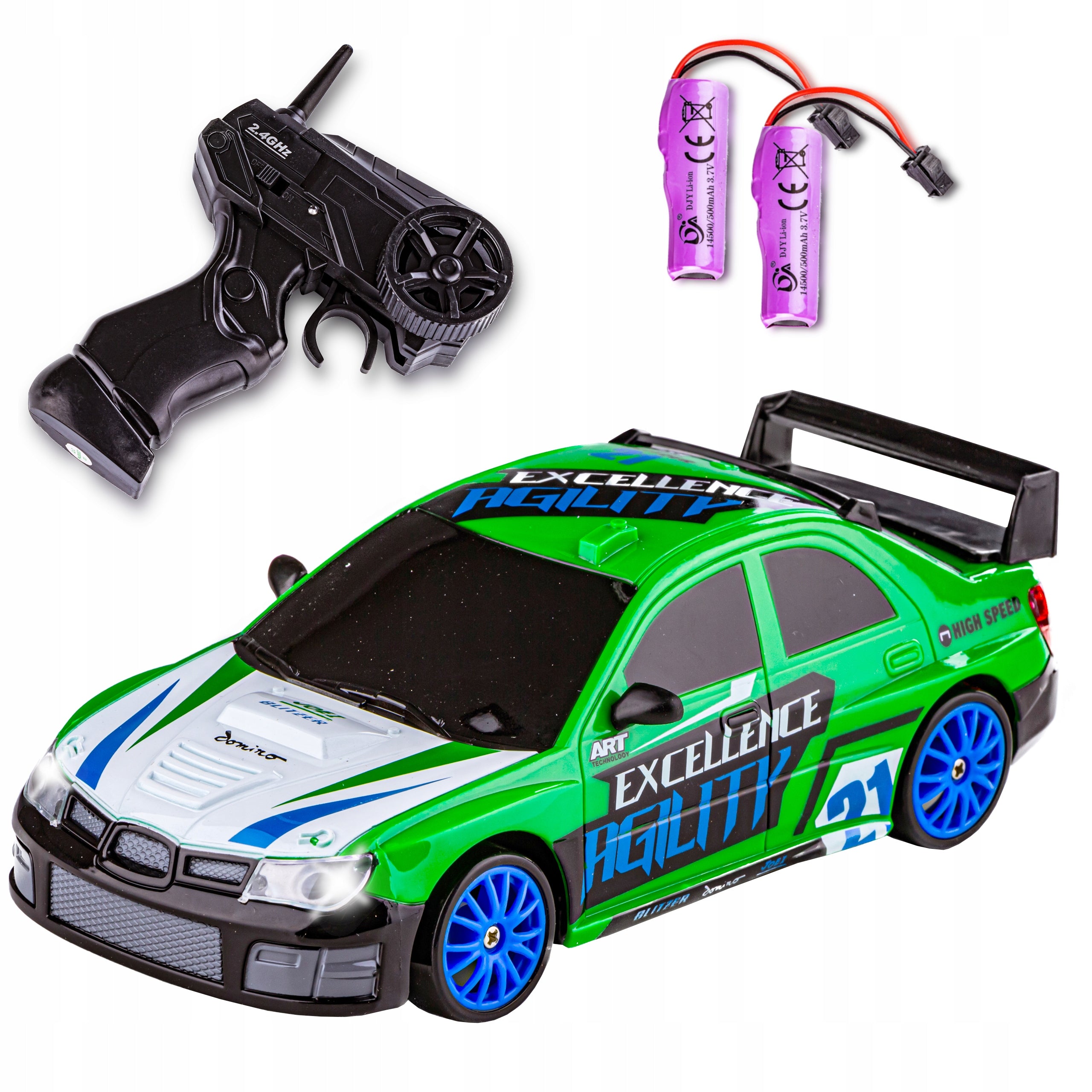 Remote Controlled Car Subaru Impreza AUTO for Remote Control RC DRIFT 2x Akumul. Brand HB Toys