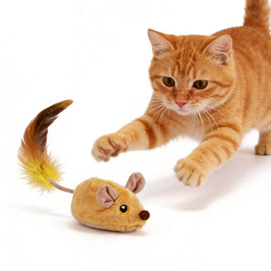 Remote Controlled Cat Mouse – Yellow, USB Charged Brand no brand