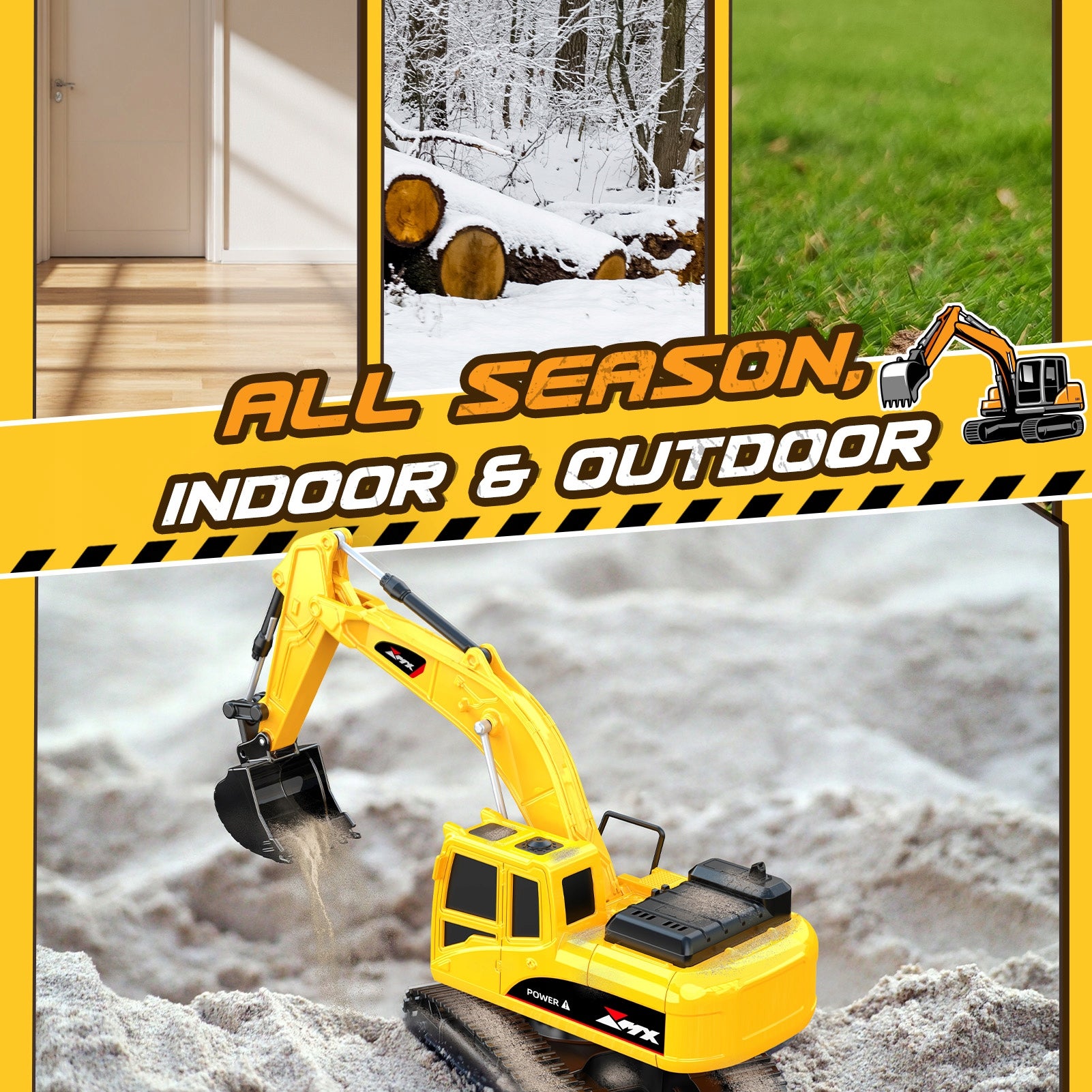 Remote Controlled Excavator, Toys for Boys 6 Years Manufacturer code WJ12847AXXYEBL