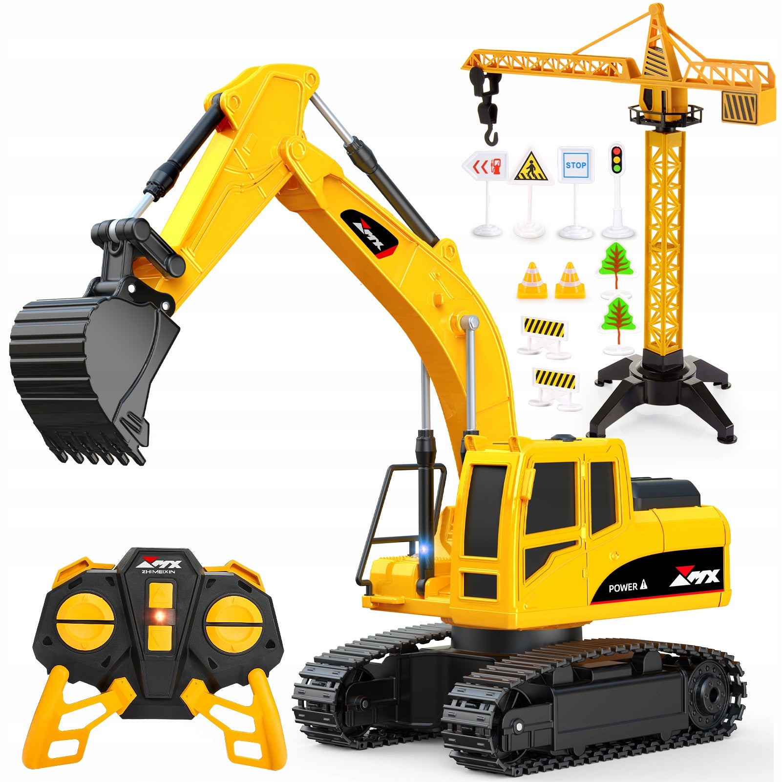 Remote Controlled Excavator, Toys for Boys 6 Years